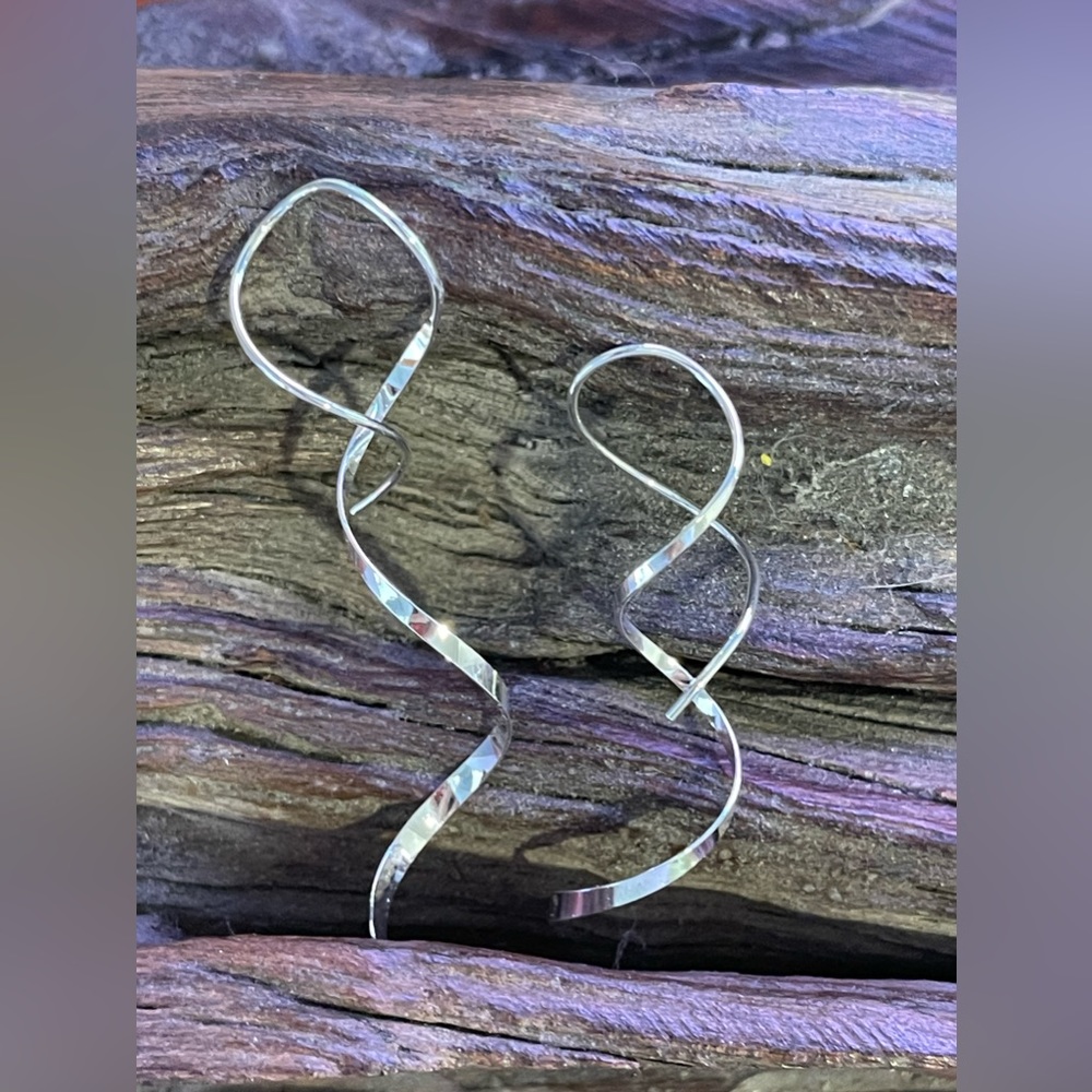 Silver Threading Earings